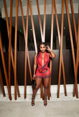 Hot Bloom Mesh Dress