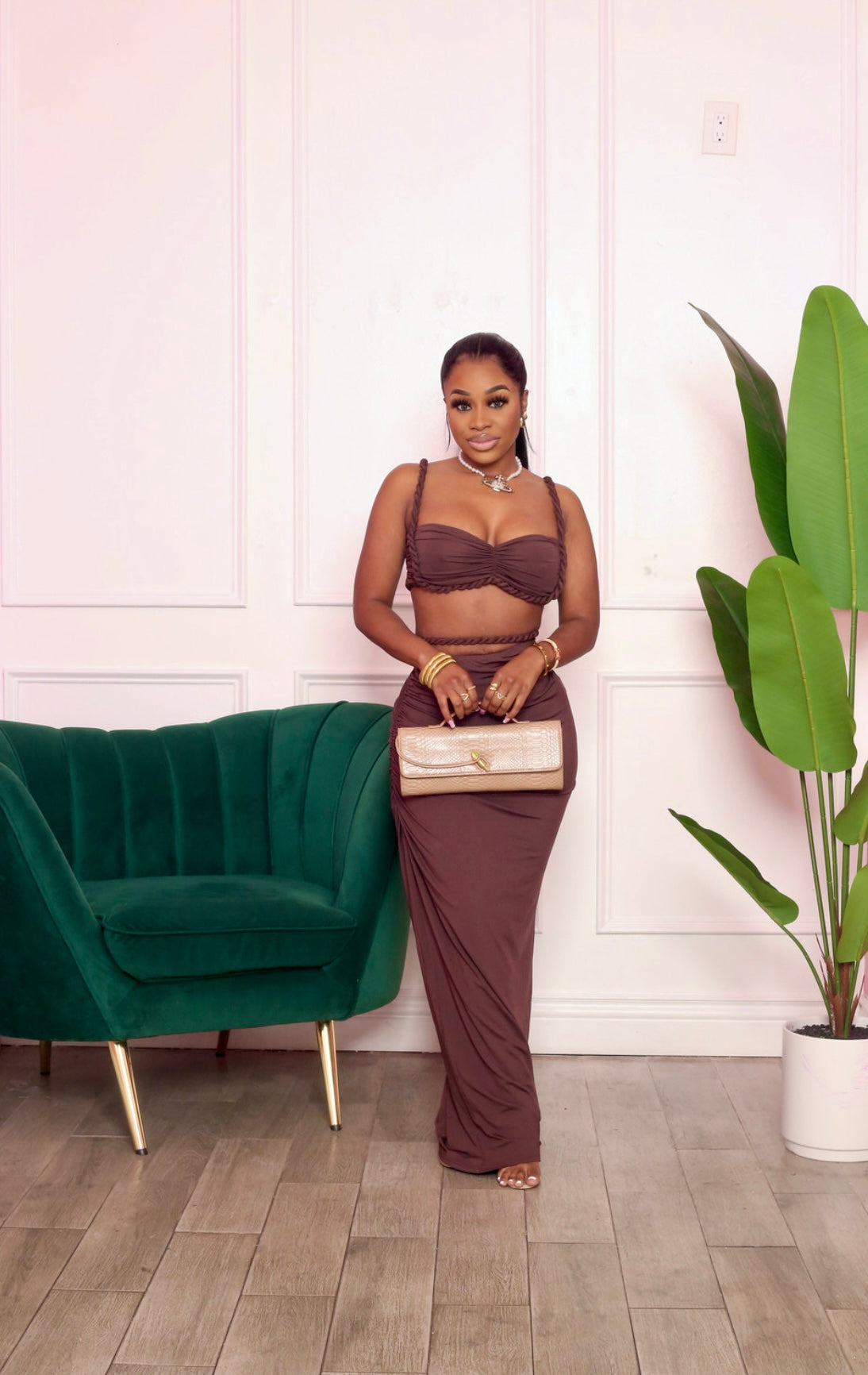 Cocoa Twist Two-Piece Set